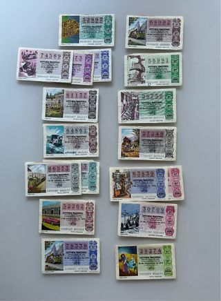 Loteria nacional antigua 1978/81