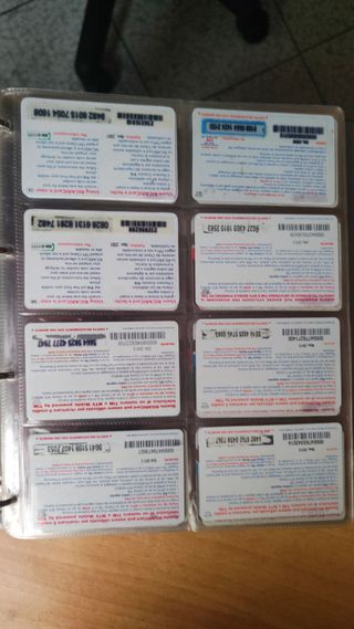 N.8 Schede carte  telefoniche