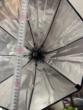 2 parasoles luz foto