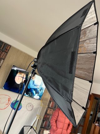 2 parasoles luz foto