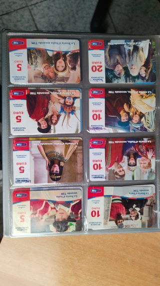 N.8 Schede carte telefoniche