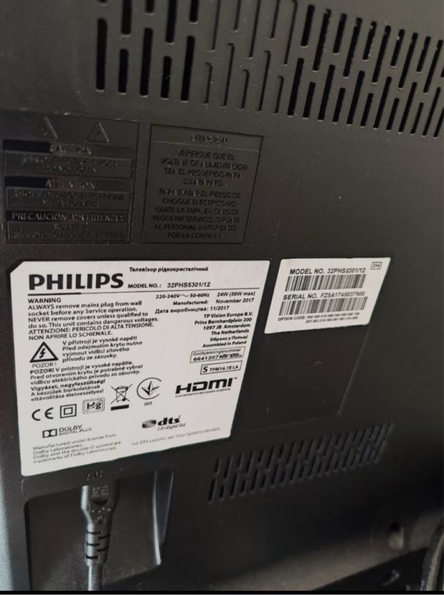 Smart TV LED ultrafino Philips televisor