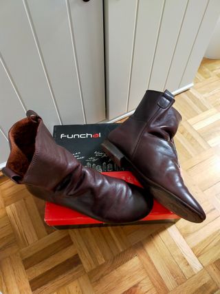 Botín plano de piel T.40 Funchai