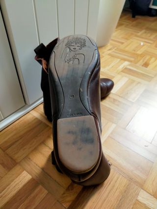 Botín plano de piel T.40 Funchai