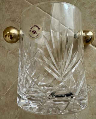 Set bicchieri whisky cristallo inciso mano