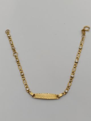 Pulsera no me olvides bebé, Oro 18k