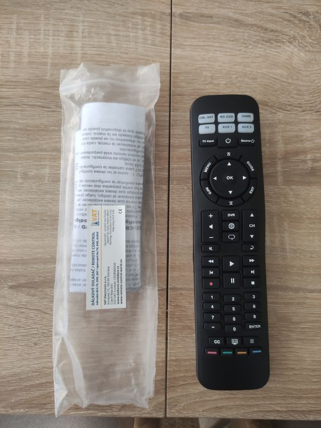 Mando a distancia universal. TV, AUDIO, SAT, DVD,