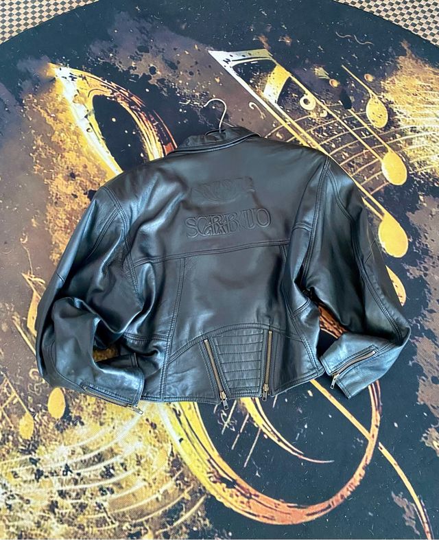 chaqueta torera mujer piel color negro