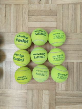 9 pelotas pádel Dunlop