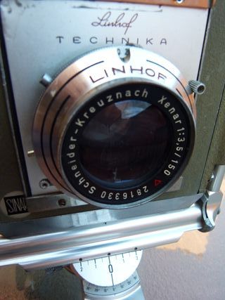 Cámara de 9x12 (4x5) Sinar con objetivo y accs.