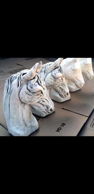 cabezas decoracion de exteriores