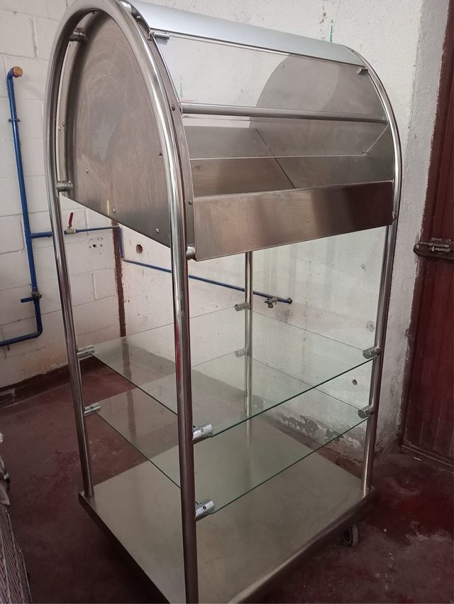 Expositor de Panaderia Avero inoxidable 

