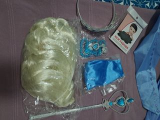 2 Disfraces Princesa Elsa y Mujer Araña Halloween