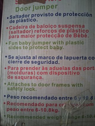 Saltador puerta bebé
