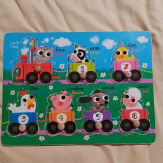 Lote puzles de madera bebé