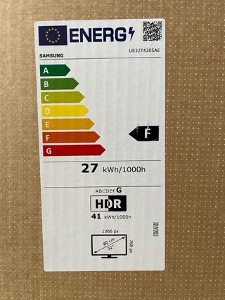 TELEVISIÓN SAMSUNG HD TV T4300 32”