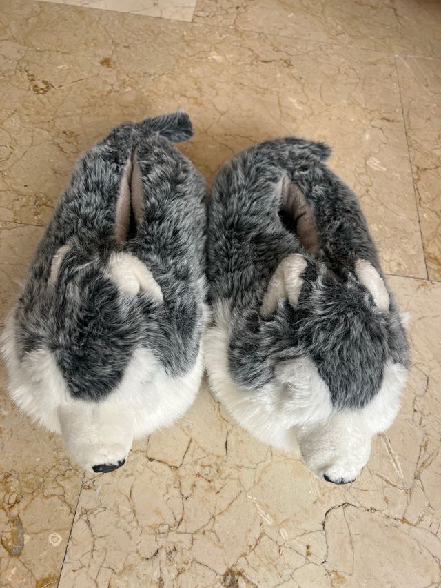 pantuflas de pelo