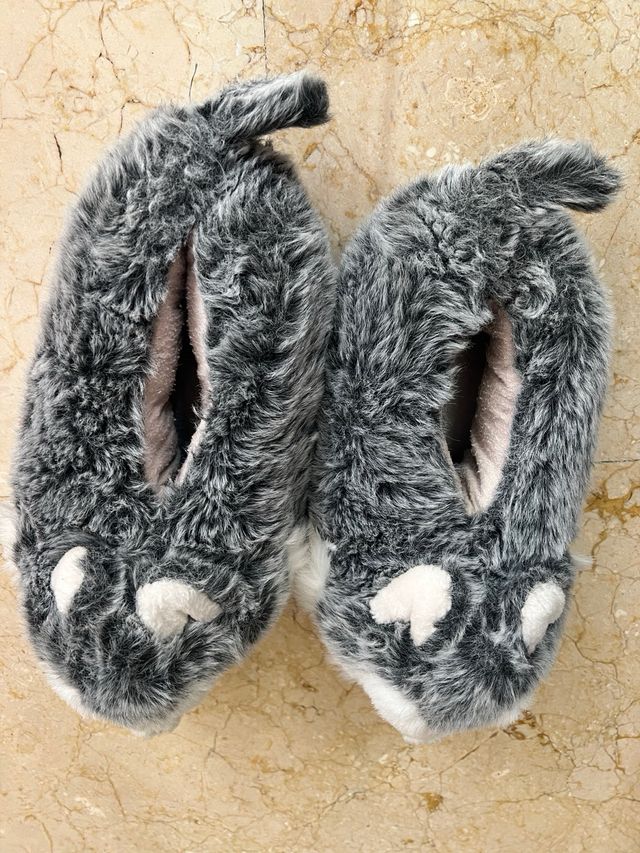 pantuflas de pelo