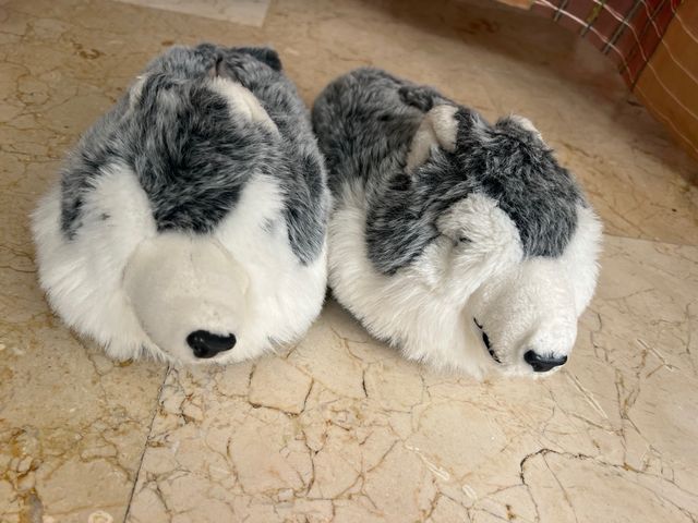 pantuflas de pelo