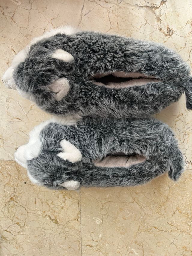 pantuflas de pelo