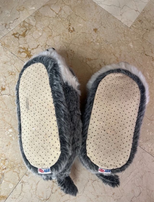 pantuflas de pelo