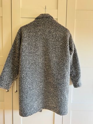 Abrigo jaspeado con lana