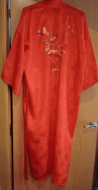 Disfraz china kimono con paraguas talla S