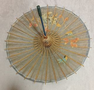 Disfraz china kimono con paraguas talla S