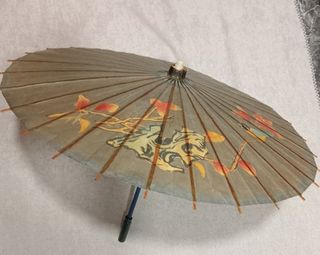 Disfraz china kimono con paraguas talla S