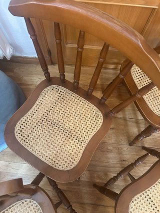 Sillas antigua madera