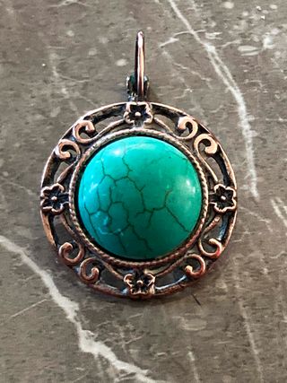 PENDIENTES VINTAGE CON TURQUESA