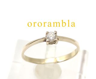 Anillo oro 18k SOLITARIO