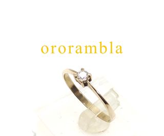 Anillo oro 18k SOLITARIO