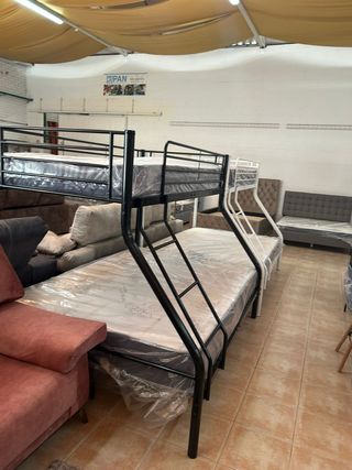 LITERA CAMAROTE MATRIMONIAL + 2 COLCHONES NUEVOS