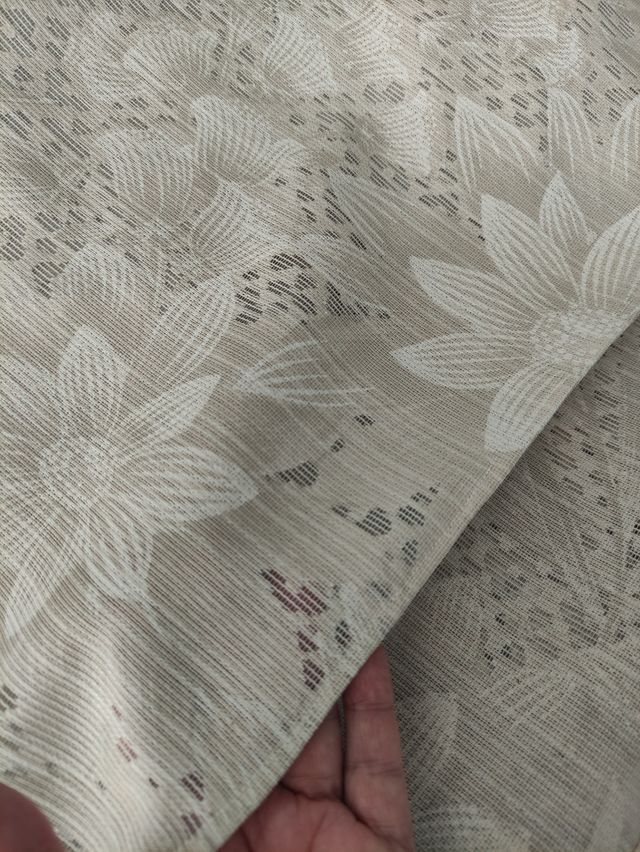 Tela de cortina calada vintage 