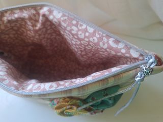 Neceser patchwork, telas japonesas flores
