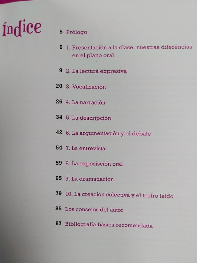 Taller de expresión oral