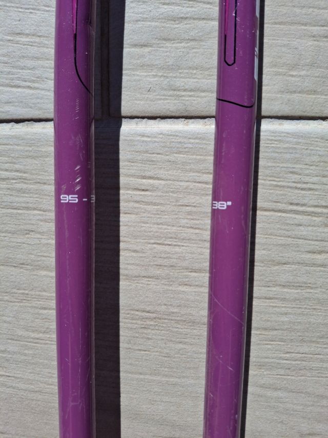 Bastones esquí 75 y 95 cm