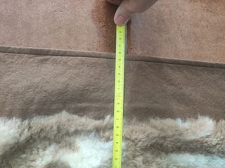 Alfombra. Cubre sofá .Pelo lana natural