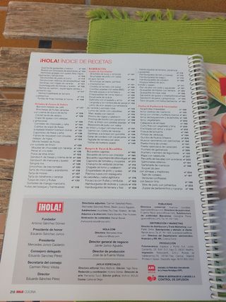 Revista HOLA COCINA DE TEMPORADA