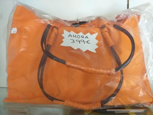 Bolso lona naranja