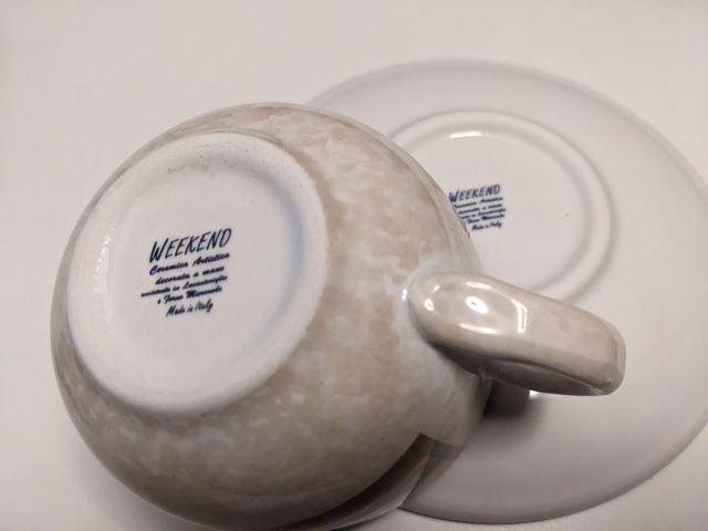 Set di tazze, piattini, zuccheriera