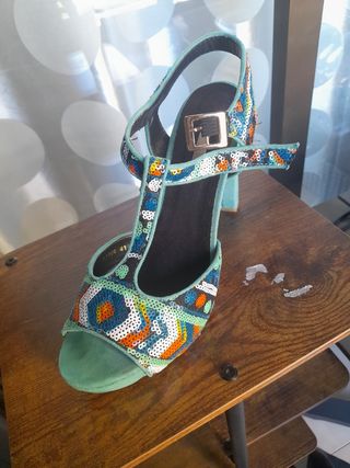 Sandalias con lentejuelas