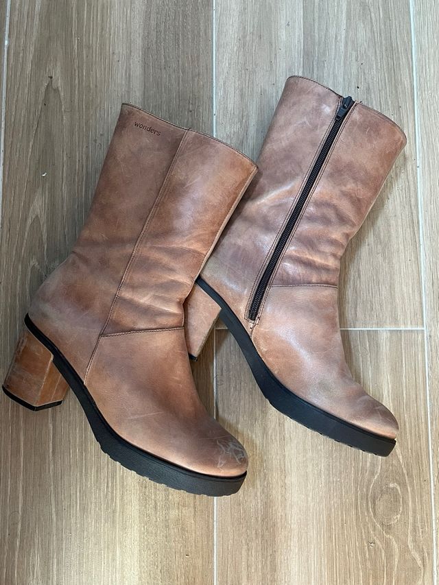 Botas media caña Wonders envejecido  T. 41