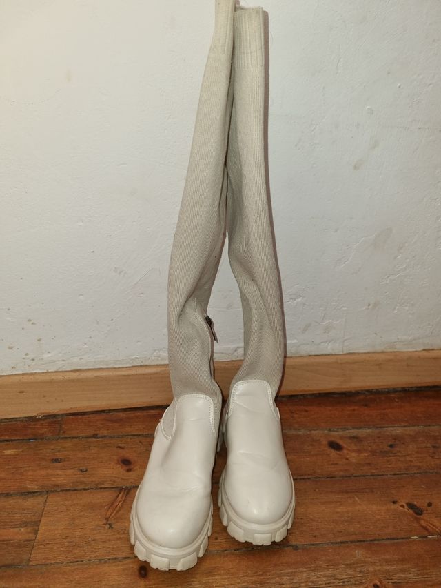 Botas altas calcetín