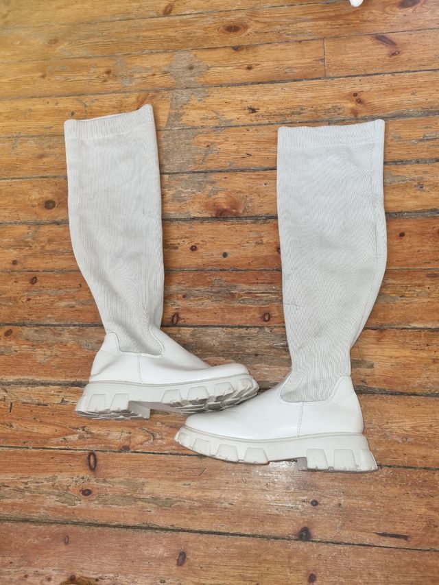 Botas altas calcetín