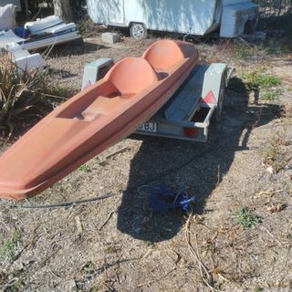 Piragua de fibra de vidrio