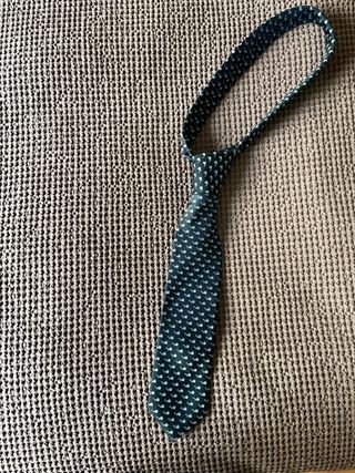 Corbata verde oscuro de ballenas talla m o l