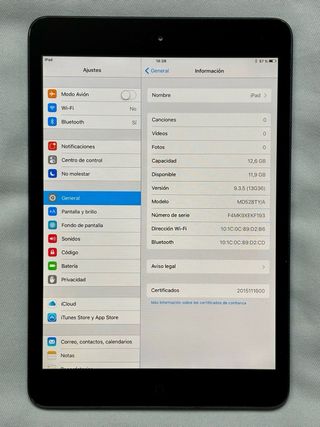 iPad Mini WiFi MD528TY/A 16GB 2012 A1432