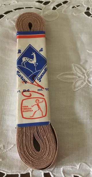 Treccia elastico nocciola mm.16, mt.10 Gazzella